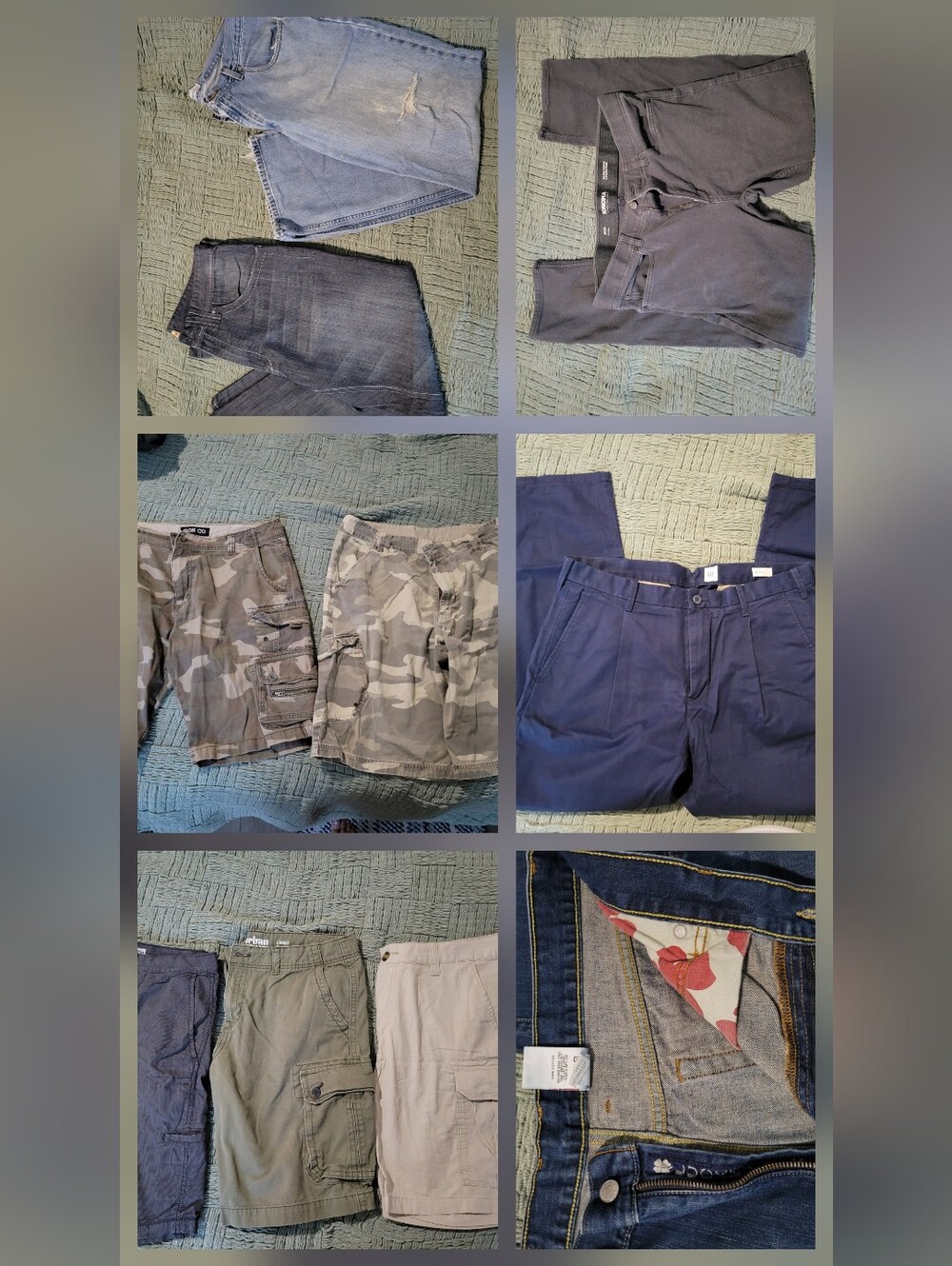 Bundle Of Ten: Jeans, Pants, Shorts Size 36.